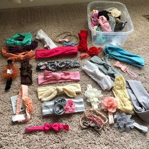 Massive bundle of baby headbands!